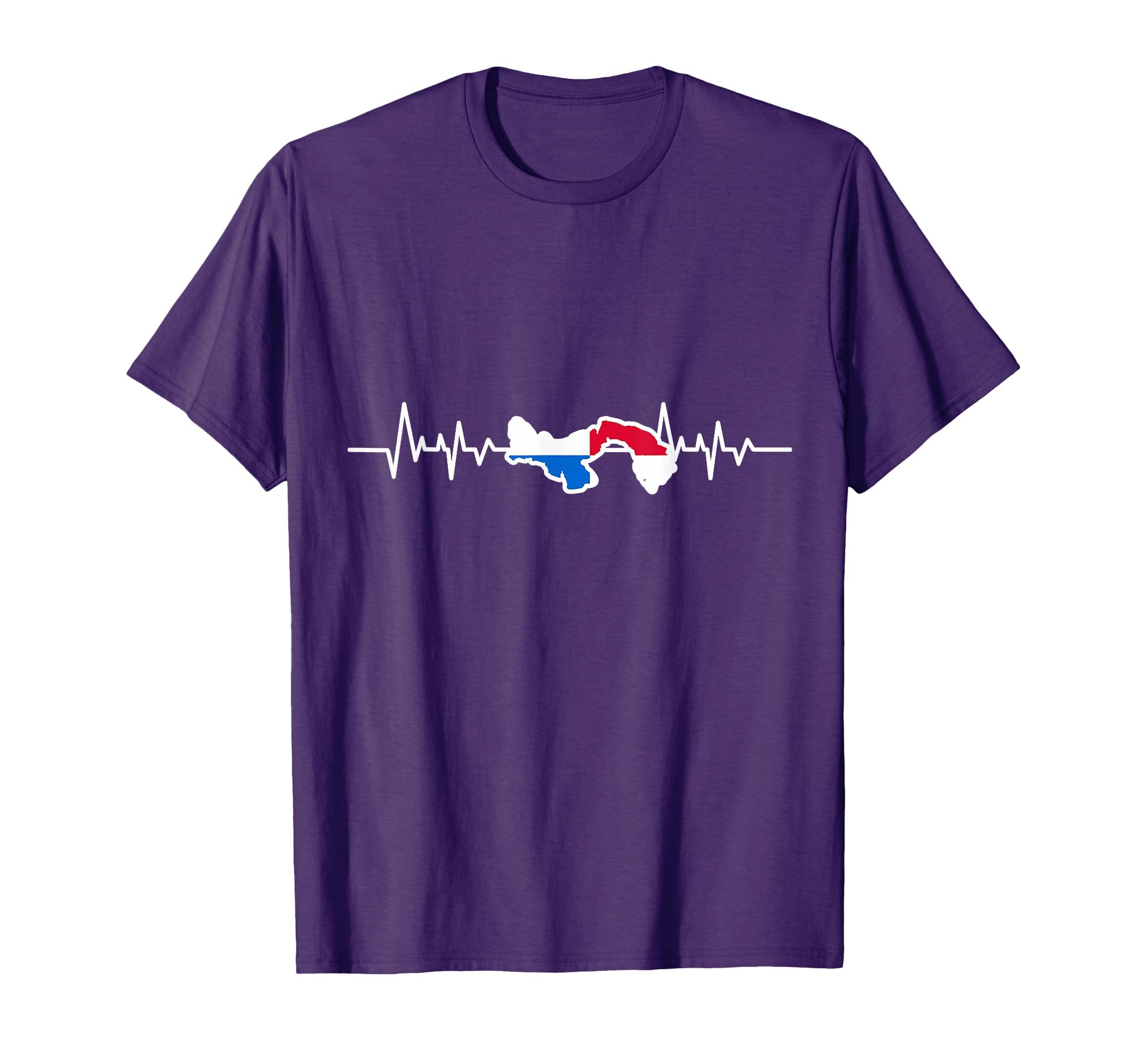 Panamanian Flag Gift Heartbeat Panama T-Shirt - Novelty Apparel Unisex