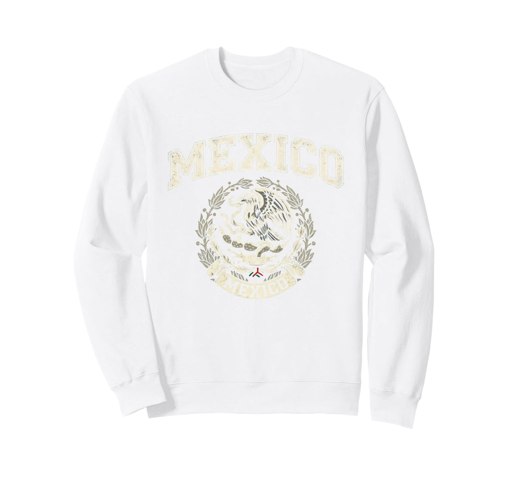 Mexico Flag Mexican Hispanic Pride Sweatshirt - Minimalist Print Men Women