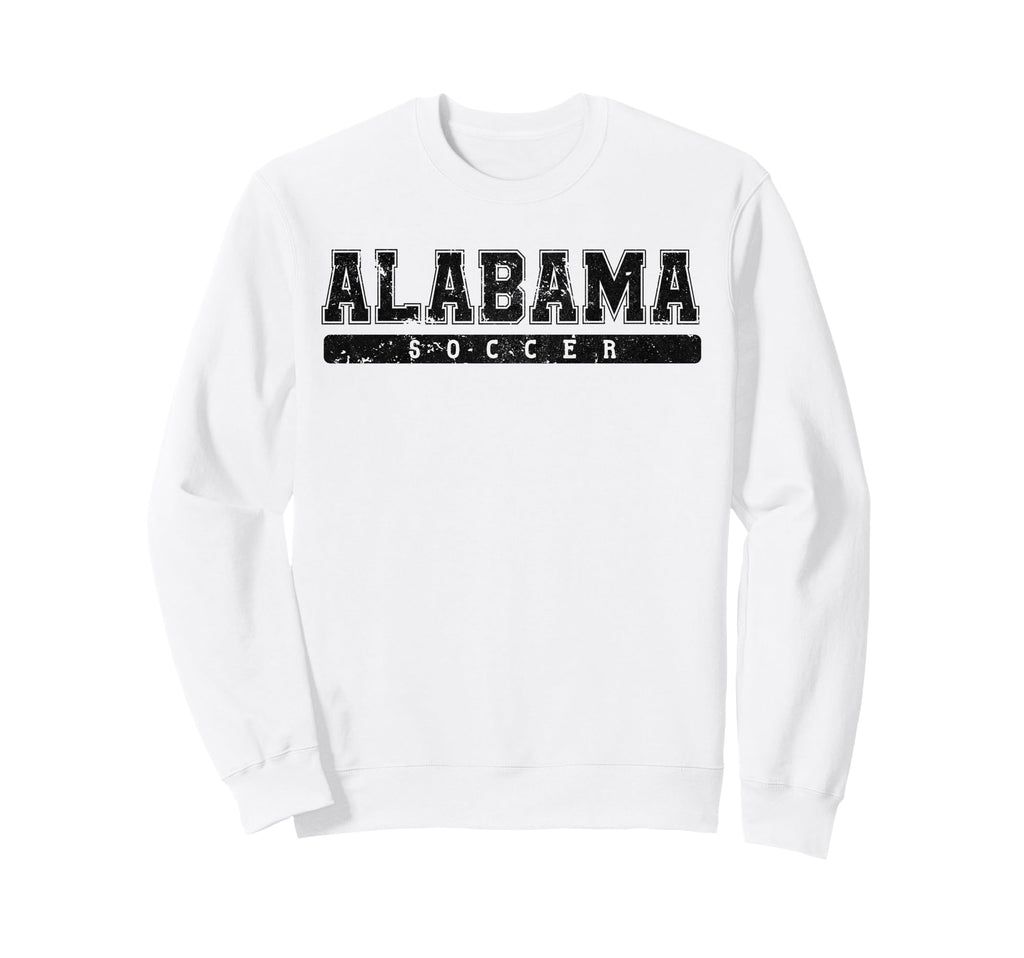 Alabama Soccer Black Text Sweatshirt - Custom Art Print Unisex
