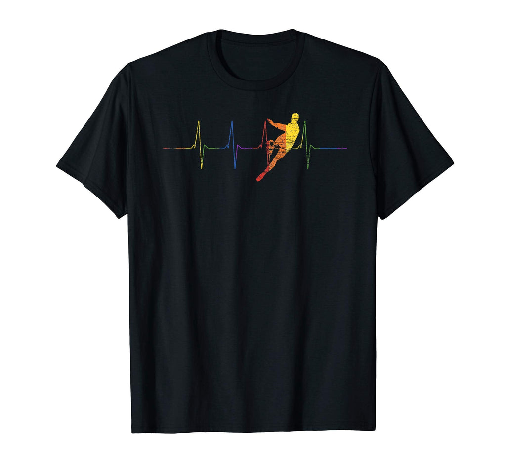 Soccer Player Gift Lgbt Heartbeat Soccer T-Shirt - Custom Art Print Unisex