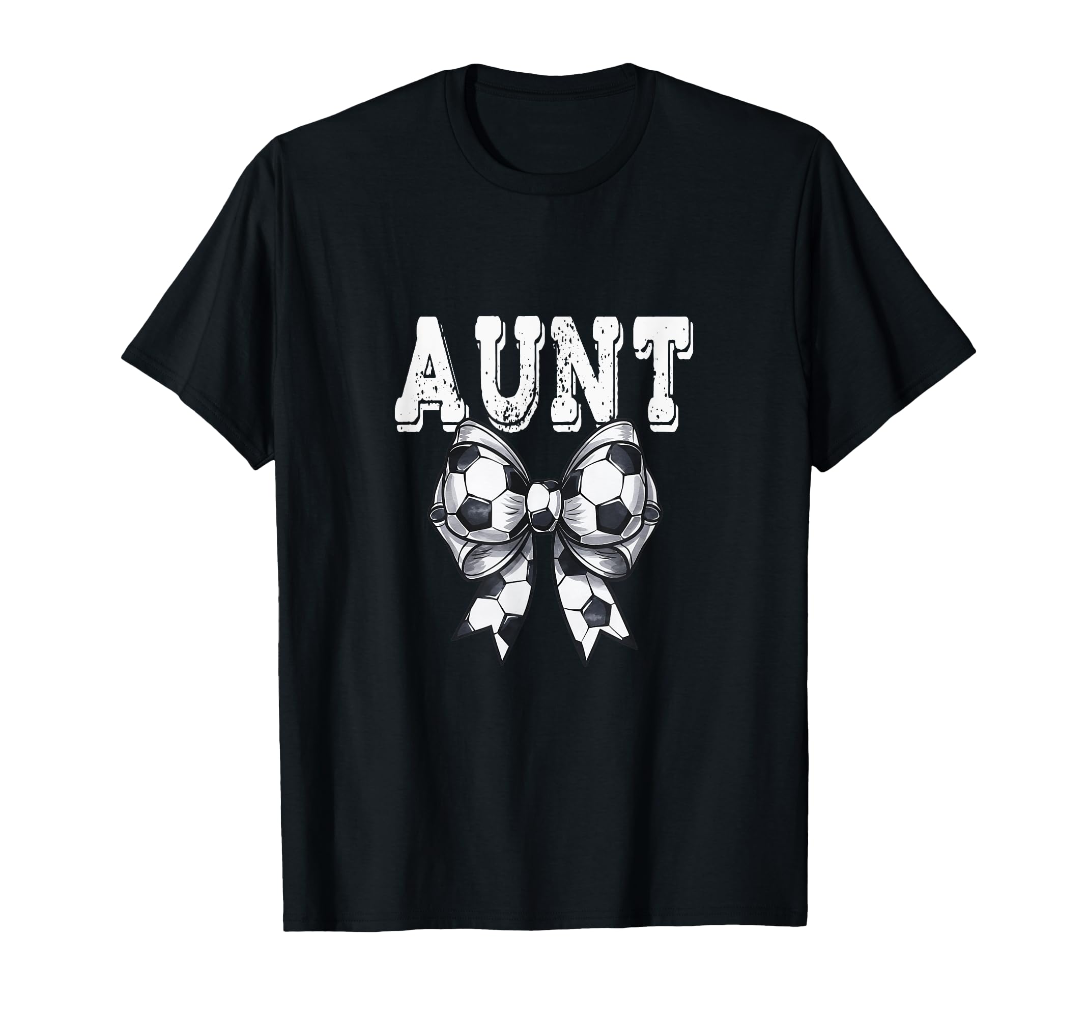 Coquette Soccer Bow Aunt Sister Grandma T-Shirt - Unique Graphic Men Women