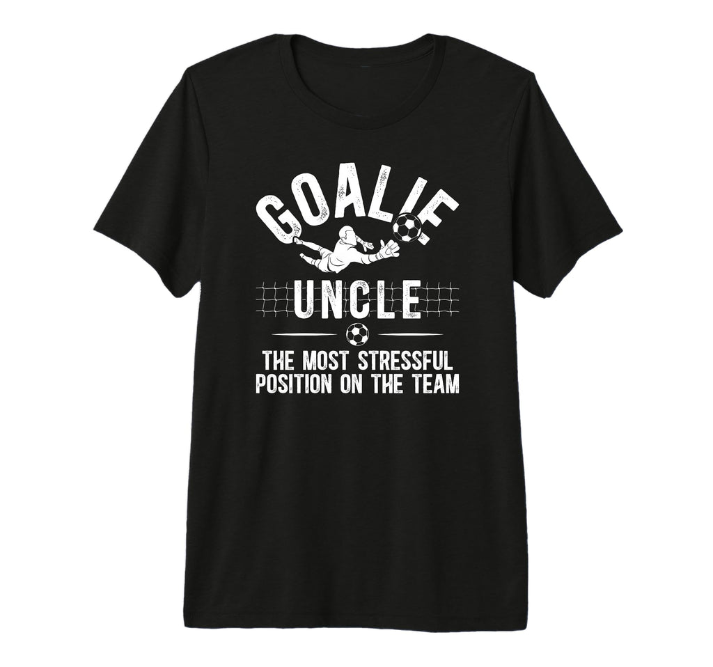 Mens Funny Soccer Goalie Uncle Soccer T-Shirt - Unique Graphic Unisex