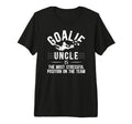 Mens Funny Soccer Goalie Uncle Soccer T-Shirt - Unique Graphic Unisex