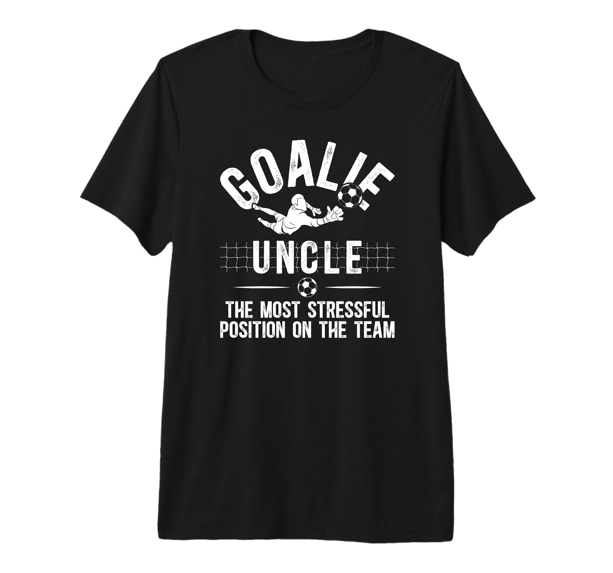 Mens Funny Soccer Goalie Uncle Soccer T-Shirt - Unique Graphic Unisex