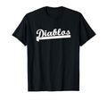 Diablos Soccer Baseball Rugby T-Shirt - Casual Everyday Wear Men Women