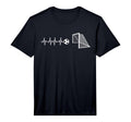 Funny Soccer Heartbeat Ecg T-Shirt - Casual Everyday Wear for Adults