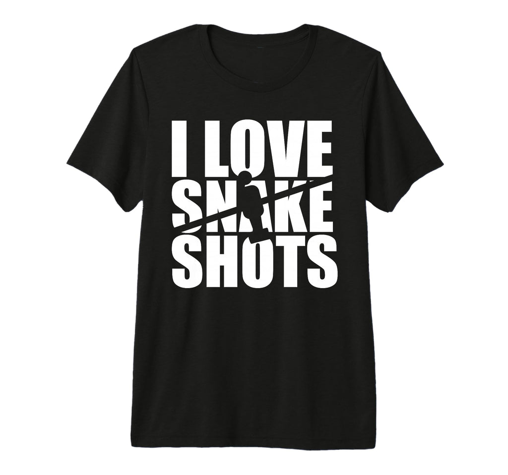 I Love Snake Shots Tri Blend T-Shirt - Minimalist Print Unisex