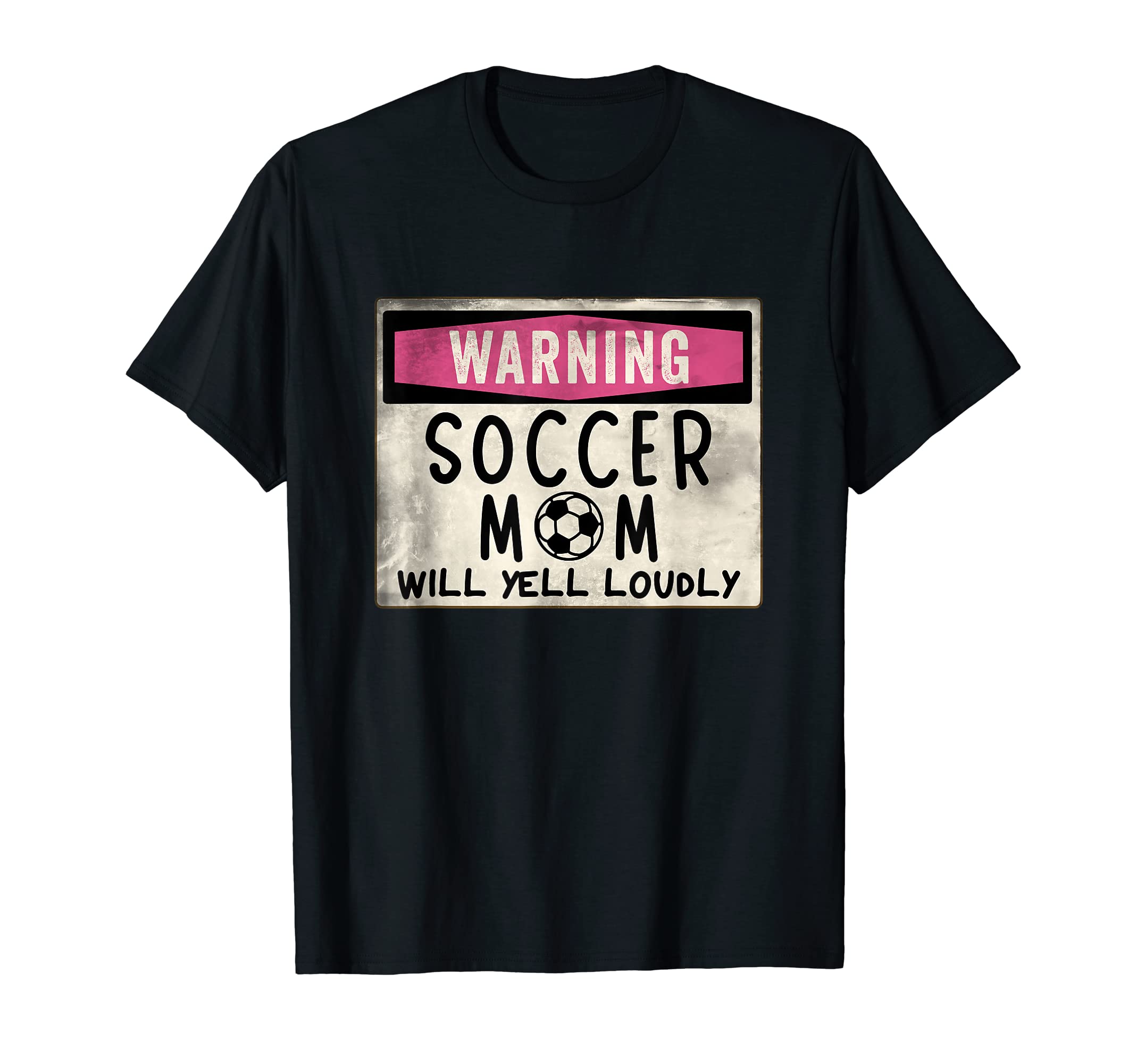 Funny Warning Soccer Mom Will Yell T-Shirt - Aesthetic Graphic Men Women