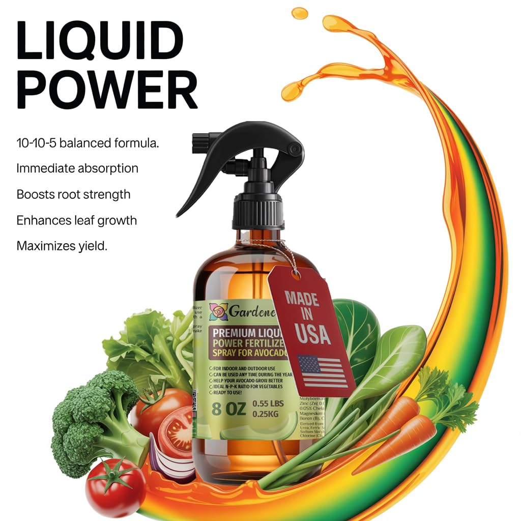Liquid Power Cabbage Fertilizer Spray – Ready-to-Use Liquid Plant Food Mist for Cabbage – Premixed, Easy Application – Fast-Acting Formula for Growth, Roots & Yield – Indoor & Outdoor Use – 8 oz