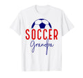 Soccer Grandpa Soccer Grandson Support T-Shirt - Graphic Print for Adults