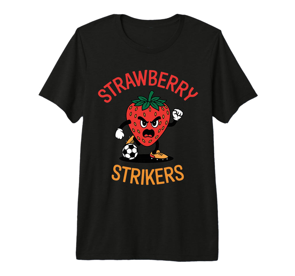 Strawberry Strikers Funny Soccer T-Shirt - Custom Art Print Unisex