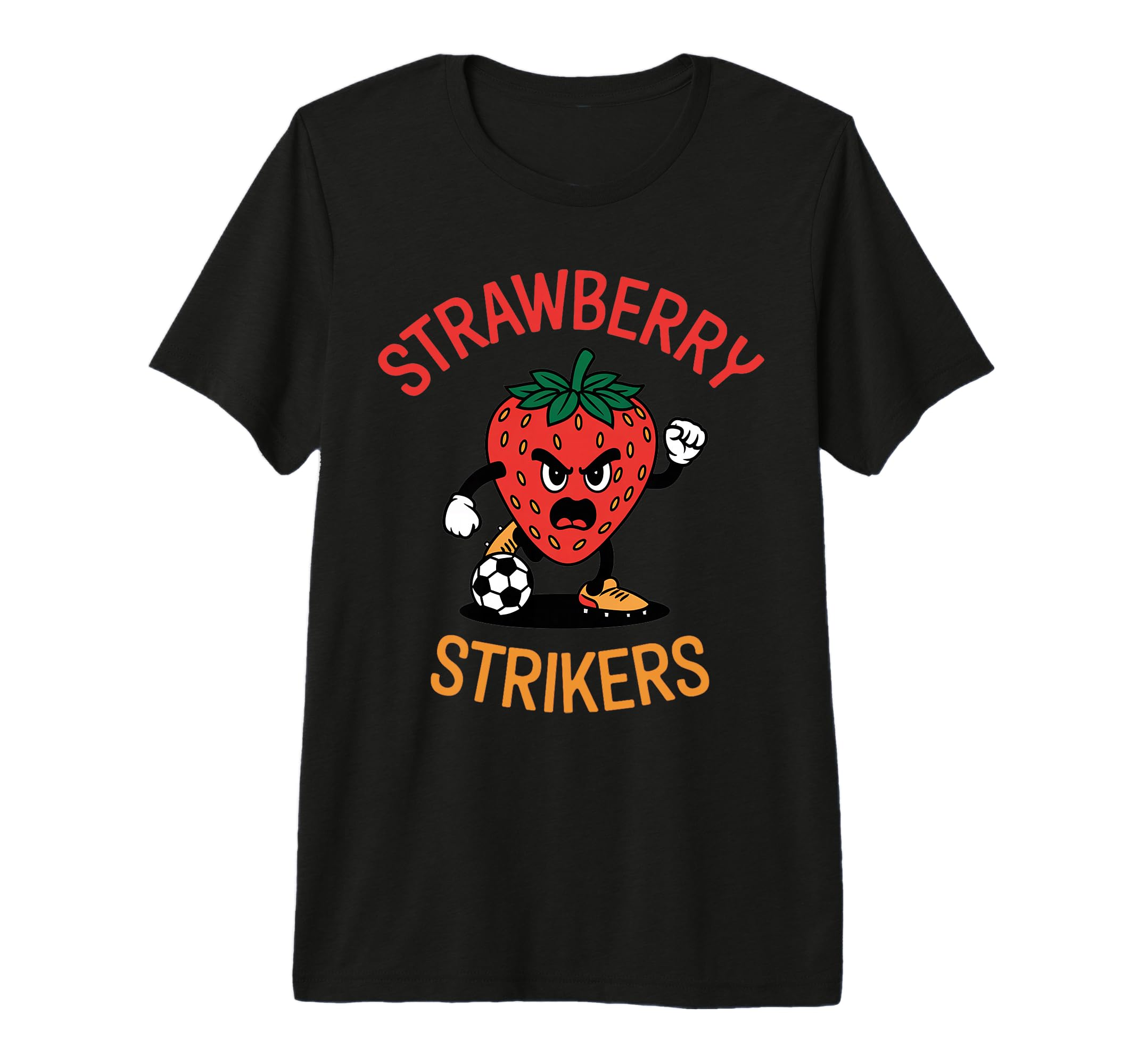 Strawberry Strikers Funny Soccer T-Shirt - Custom Art Print Unisex