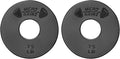 Micro Gainz Standard 1-Inch Center Hole Weight Plates, Set of 2 Black Fractional Plates Choose Set (.25LB-1.25LB), Designed for Standard 1-inch Barbells & Dumbbells, Made In USA