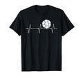 Soccer Players Heartbeat Football Ball T-Shirt - Unique Graphic Unisex