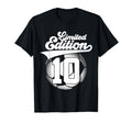 10 Years Football Soccer 10Th T-Shirt - Casual Everyday Wear Men Women