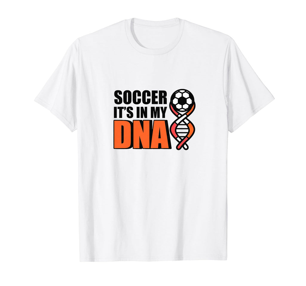 Soccer Its My Dna Soccer Coach T-Shirt - Fun Novelty Design for Adults