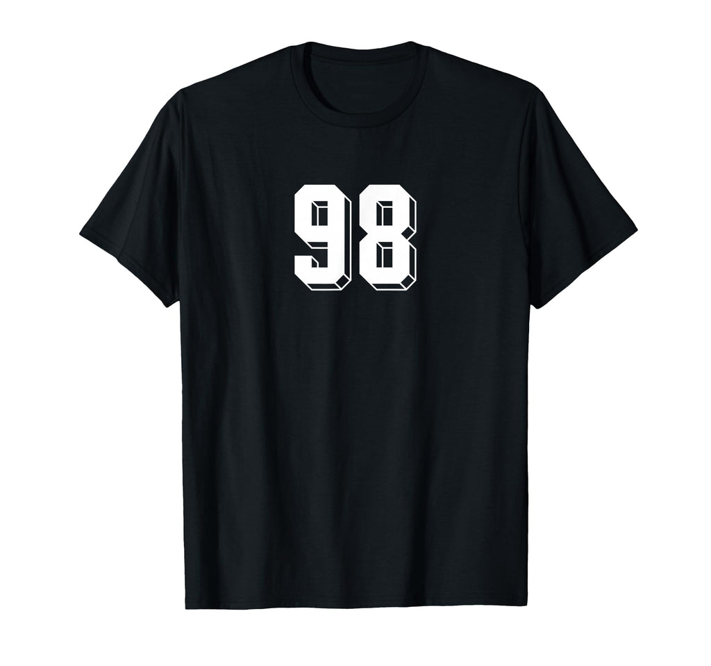 Number 98 80S 90S Soccer Team Jersey T-Shirt - Unique Graphic Men Women