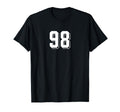 Number 98 80S 90S Soccer Team Jersey T-Shirt - Unique Graphic Men Women