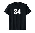 Number 84 80S 90S Soccer Team Jersey T-Shirt - Minimalist Print Men Women