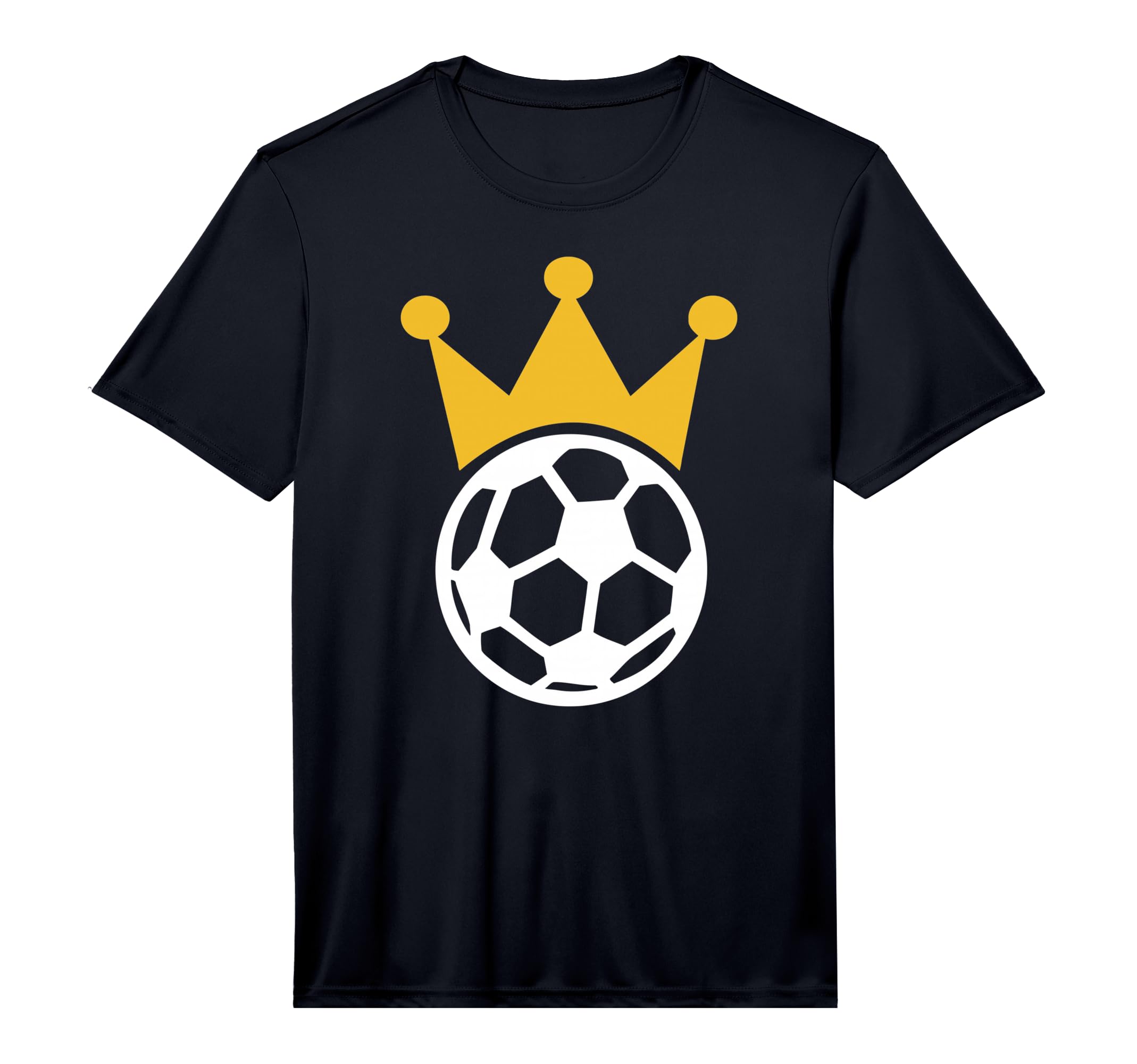 Soccer Crown Performance T-Shirt - Aesthetic Graphic Men Women