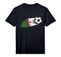 Mens Algeria Flag Algerian Soccer T-Shirt - Minimalist Print for Adults