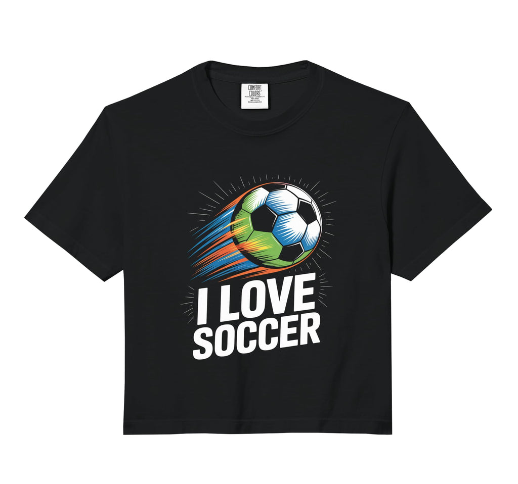 I Love Soccer Enthusiasts Ball Motion T-Shirt - Custom Art Print Men Women