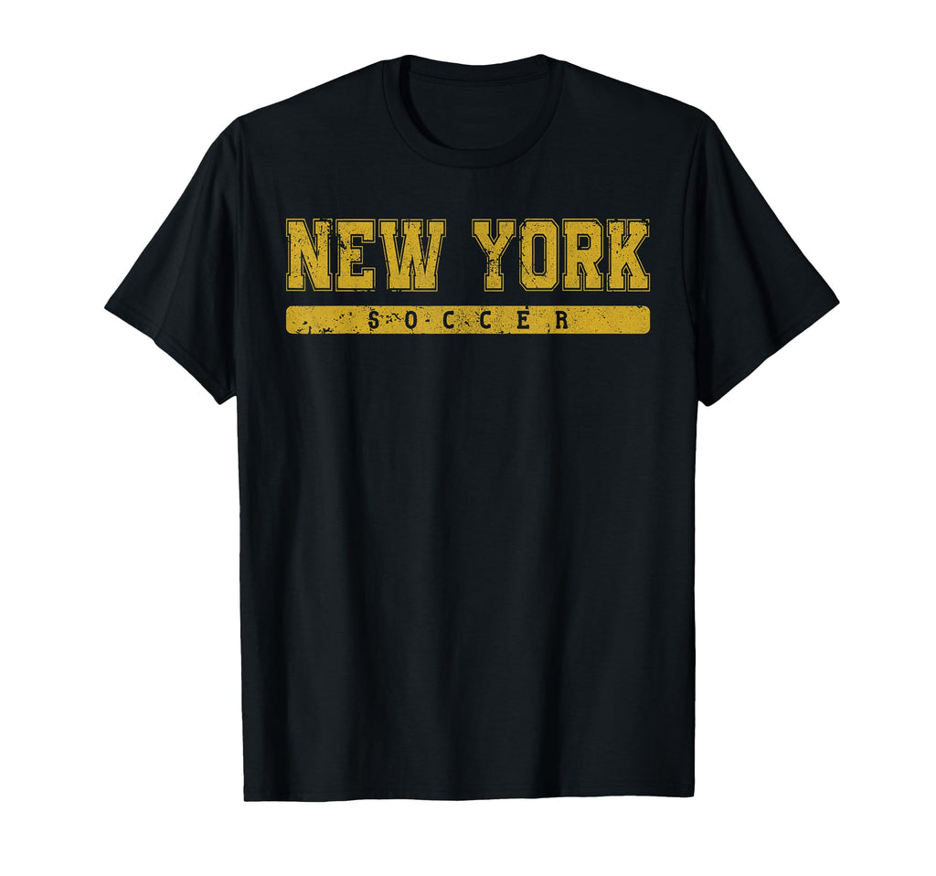 New York Soccer Tees Tanks Tops T-Shirt - Fun Novelty Design for Adults