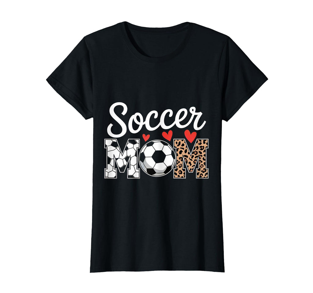 Fun Soccer Mom Hearts T-Shirt - Novelty Apparel for Adults