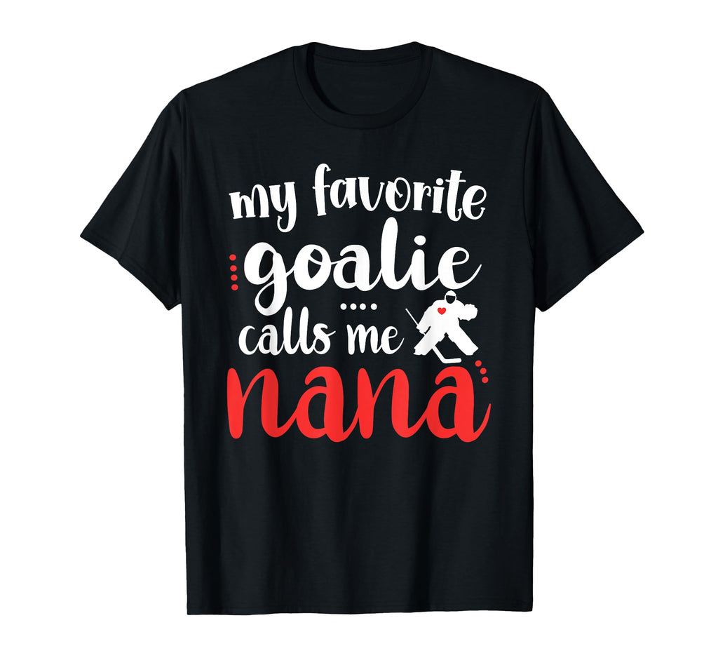 Proud Ice Hockey Goalie Nana T-Shirt - Fun Novelty Design for Adults