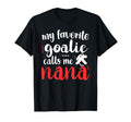 Proud Ice Hockey Goalie Nana T-Shirt - Fun Novelty Design for Adults