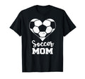 Soccer Mom Heart Funny Soccer T-Shirt - Graphic Print Unisex