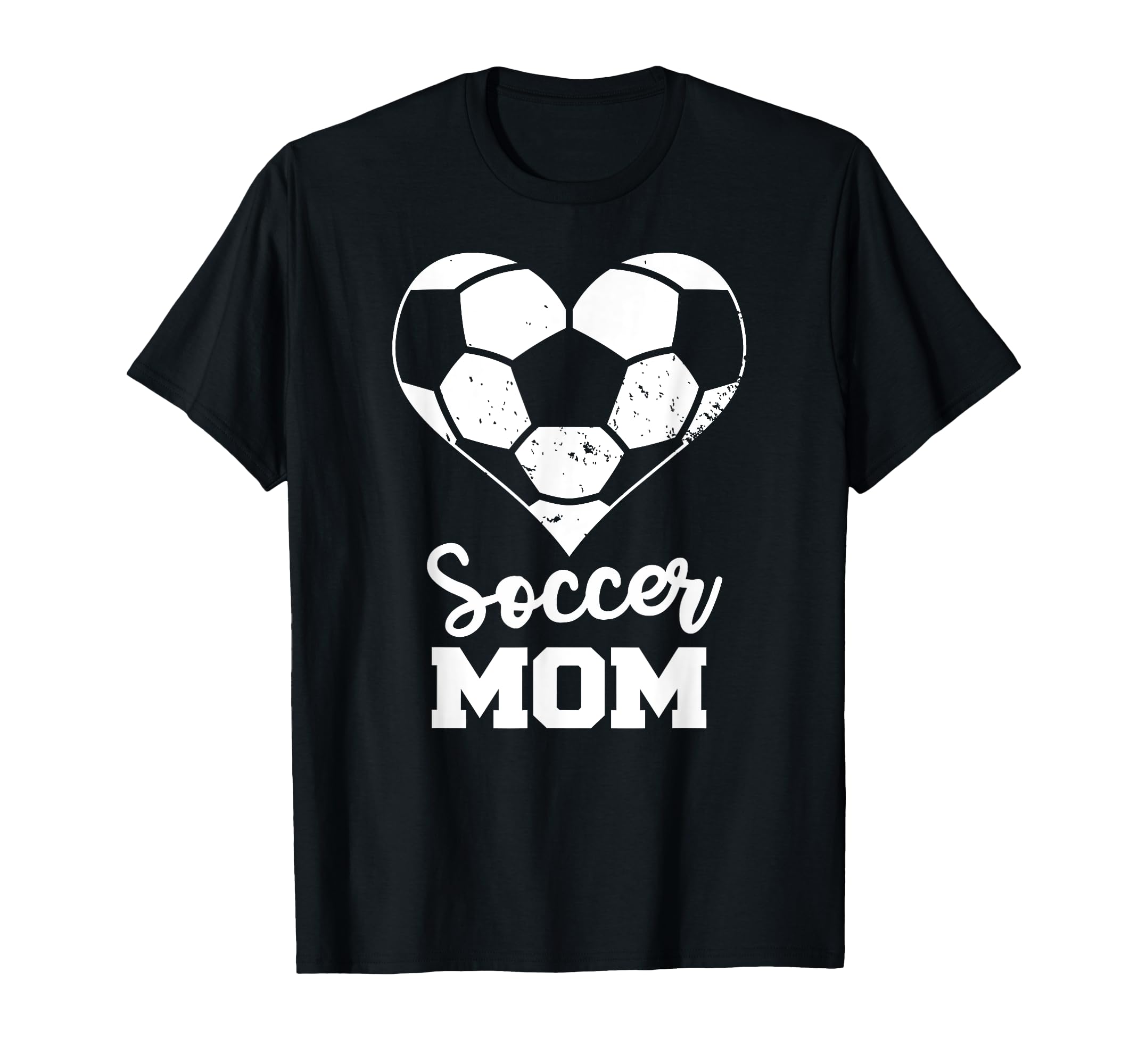 Soccer Mom Heart Funny Soccer T-Shirt - Trendy Graphic Men Women