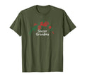 Flowers Red Soccer Grandma T-Shirt - Graphic Print for Adults