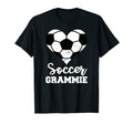 Soccer Grammie Funny Soccer Heart Grandma T-Shirt - Graphic Print Unisex