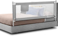 BABY JOY Bed Rail for Toddlers, 77'' Extra Long, Height Adjustable & Foldable Baby Bed Rail Guard w/Storage Pocket & Double Safety Child Lock for Kids Twin Double Full Size Queen King Mattress (Gray)