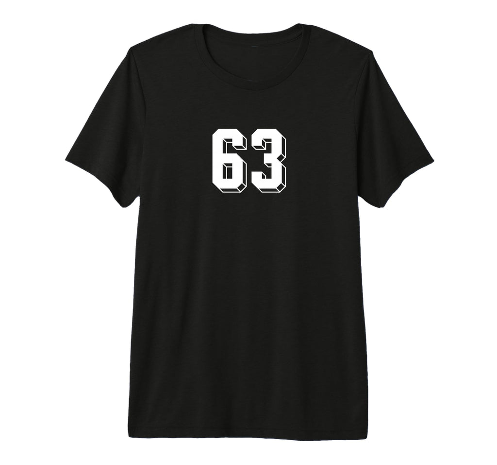 Number 63 80S 90S Soccer Team Jersey T-Shirt - Trendy Graphic Men Women
