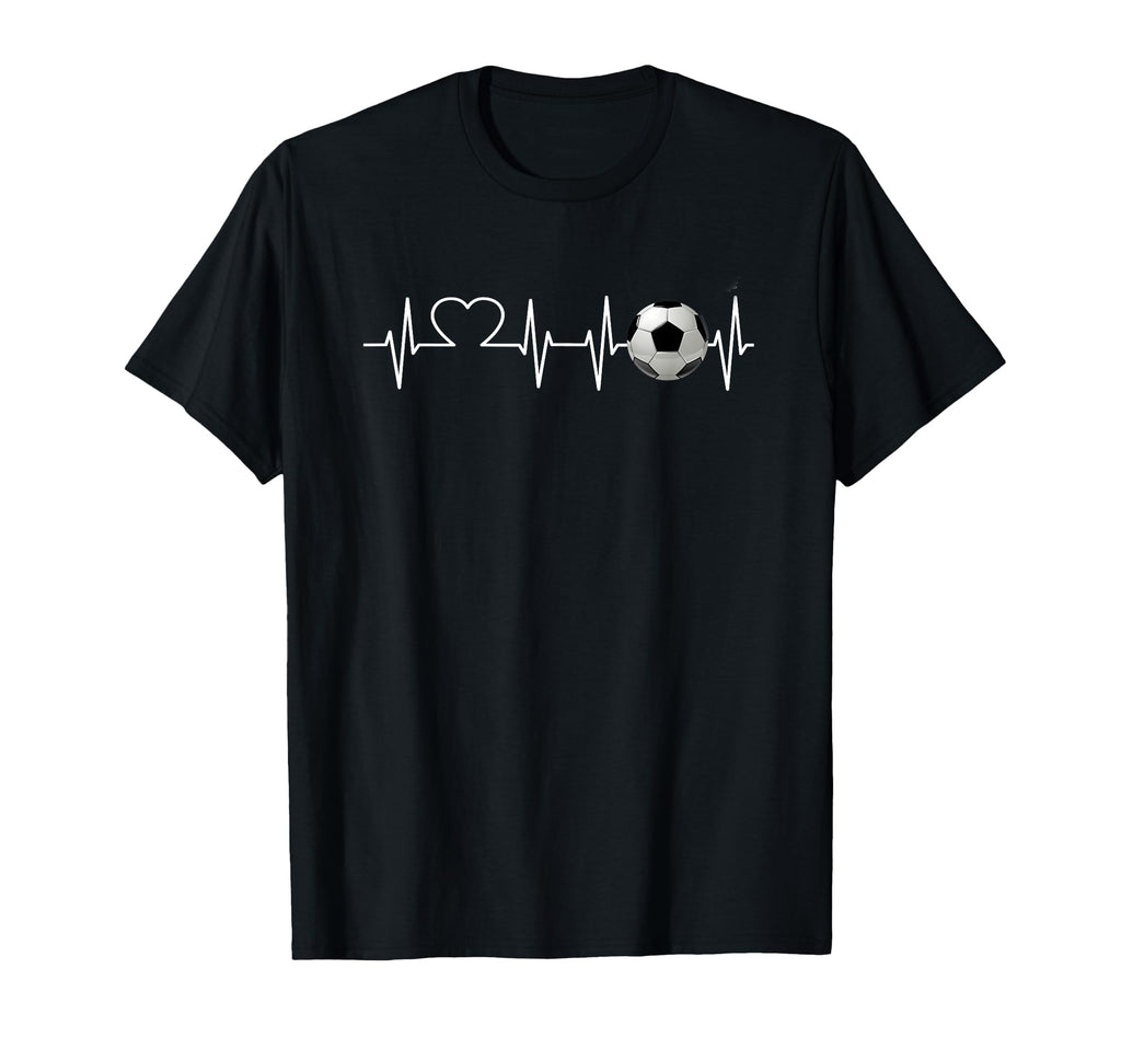 Football Lovers Heartbeat Children T-Shirt - Minimalist Print for Adults