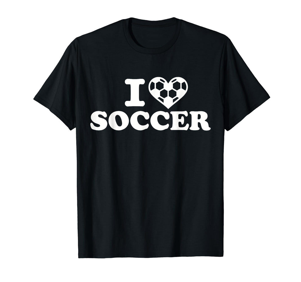 I Love Soccer T-Shirt - Minimalist Print Men Women
