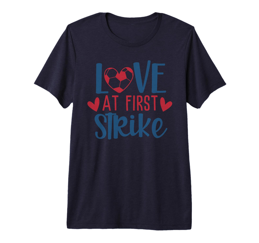 Love Soccer Fan Training Soccer T-Shirt - Casual Everyday Wear for Adults