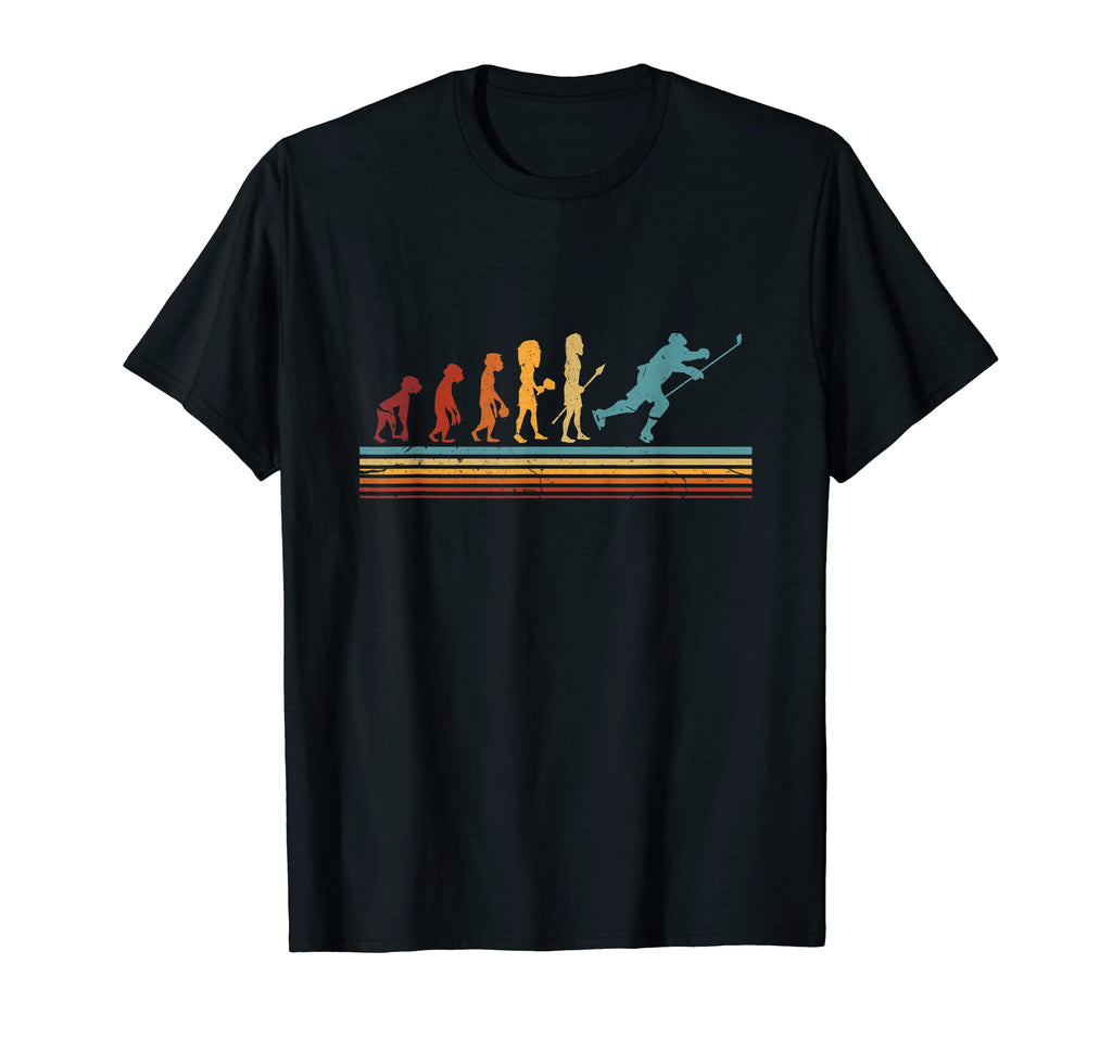 Ice Hockey Player Evolution Goalie T-Shirt - Minimalist Print Men Women