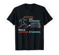 Soccer Kicking And Running While T-Shirt - Casual Everyday Wear Unisex