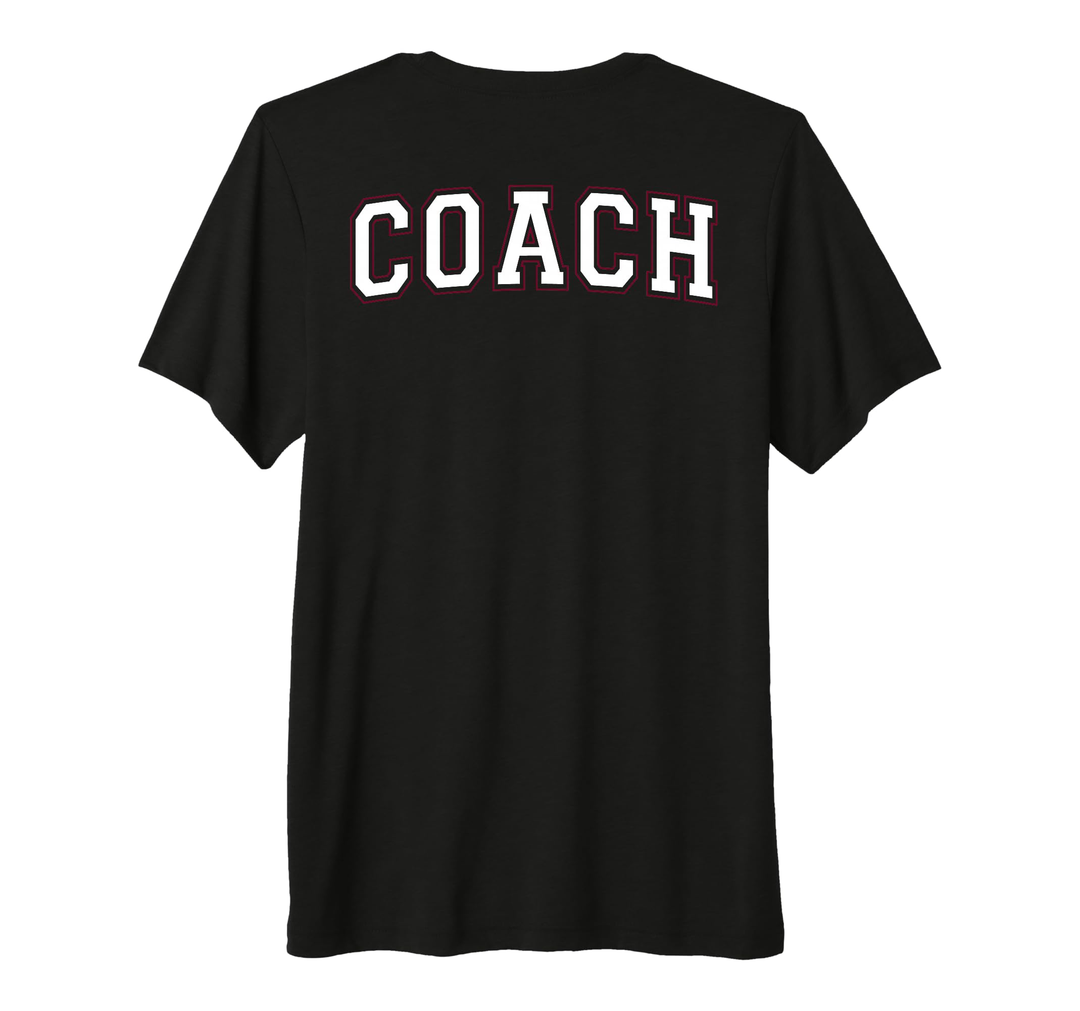 Coach Sports Trainer Varsity White T-Shirt - Custom Art Print for Adults