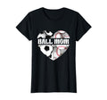 Happy Mothers Day Mom Both Heart Soccer T-Shirt - Novelty Apparel Unisex