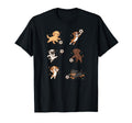 Silly Dogs Playing Soccer Player T-Shirt - Casual Everyday Wear for Adults