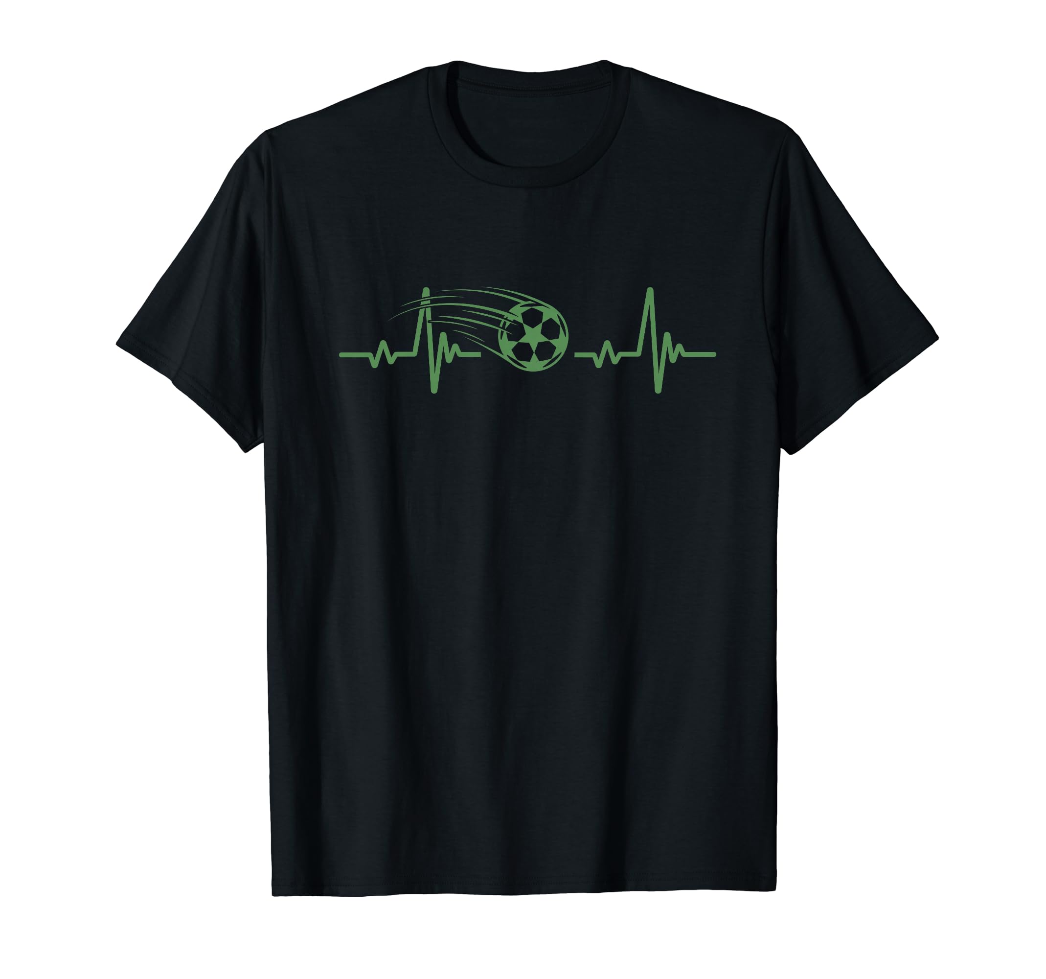 Soccer Heartbeat Tees Soccer Ball T-Shirt - Aesthetic Graphic Men Women