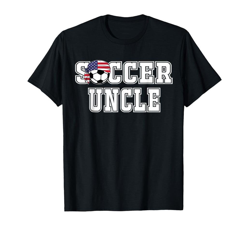 Soccer Uncle Bandana Flag Ball T-Shirt - Casual Everyday Wear for Adults