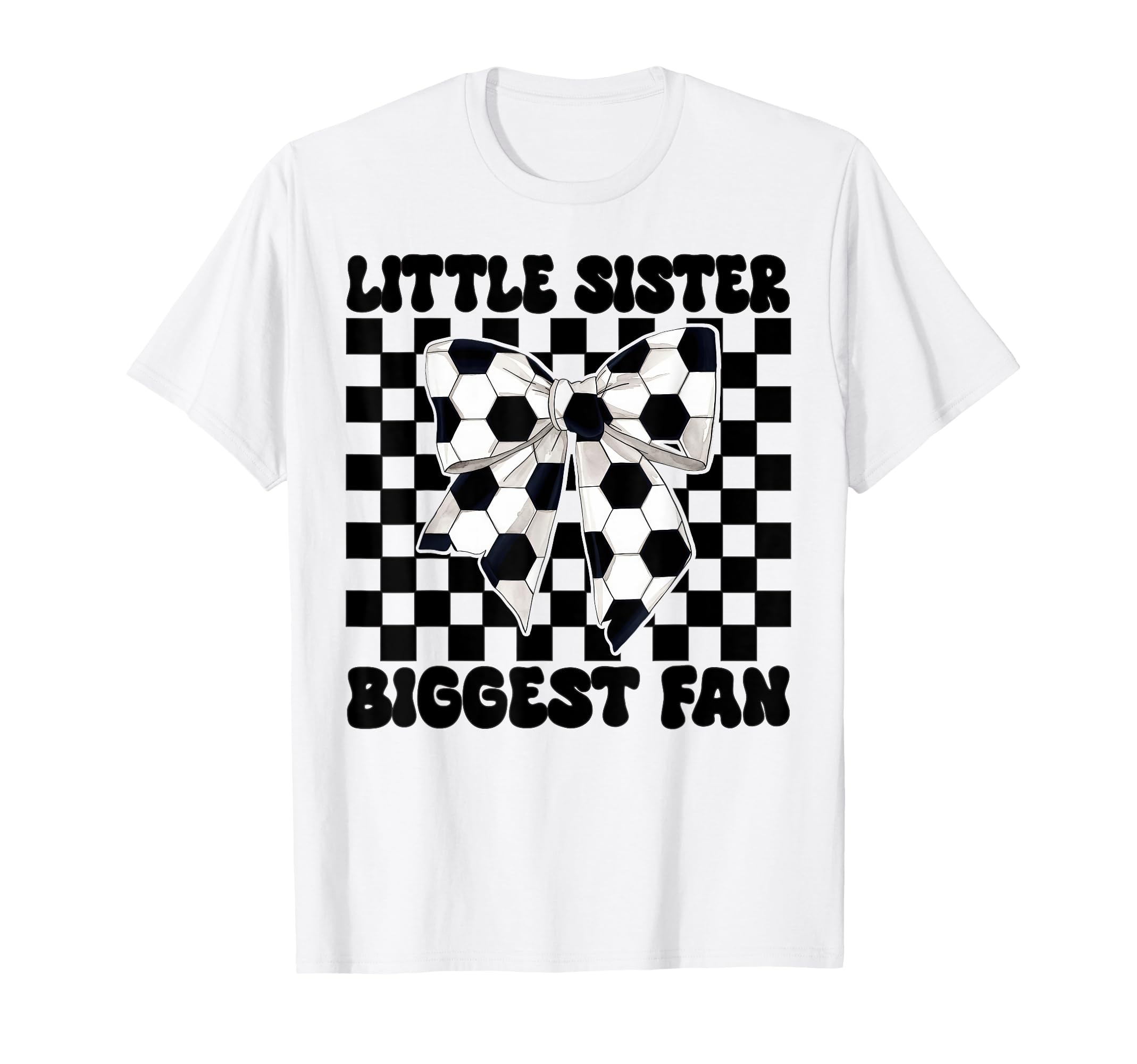 Soccer Sister Coquette Little T-Shirt - Fun Novelty Design for Adults