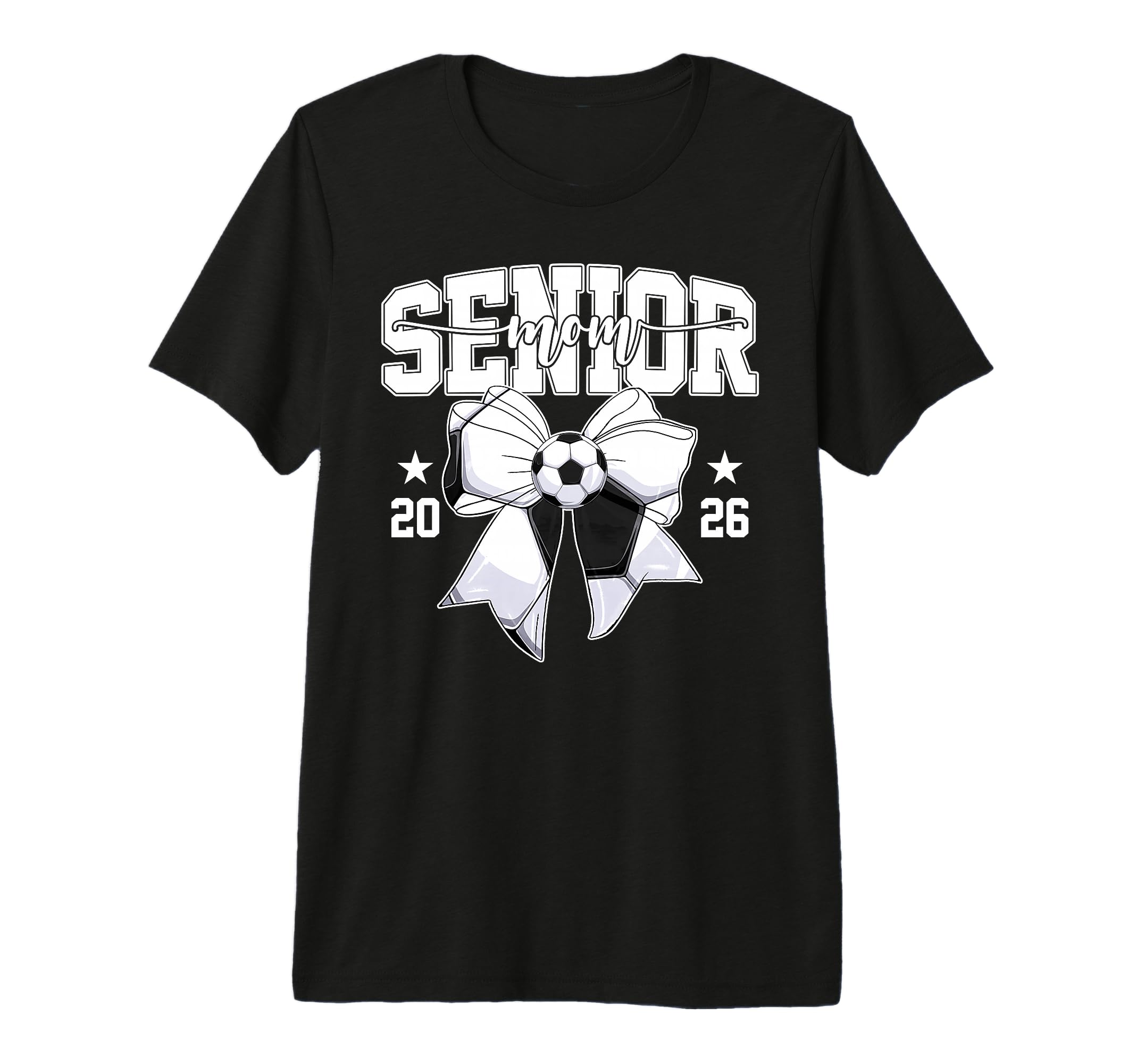 Senior Mom 2026 Graduate Soccer T-Shirt - Fun Novelty Design for Adults