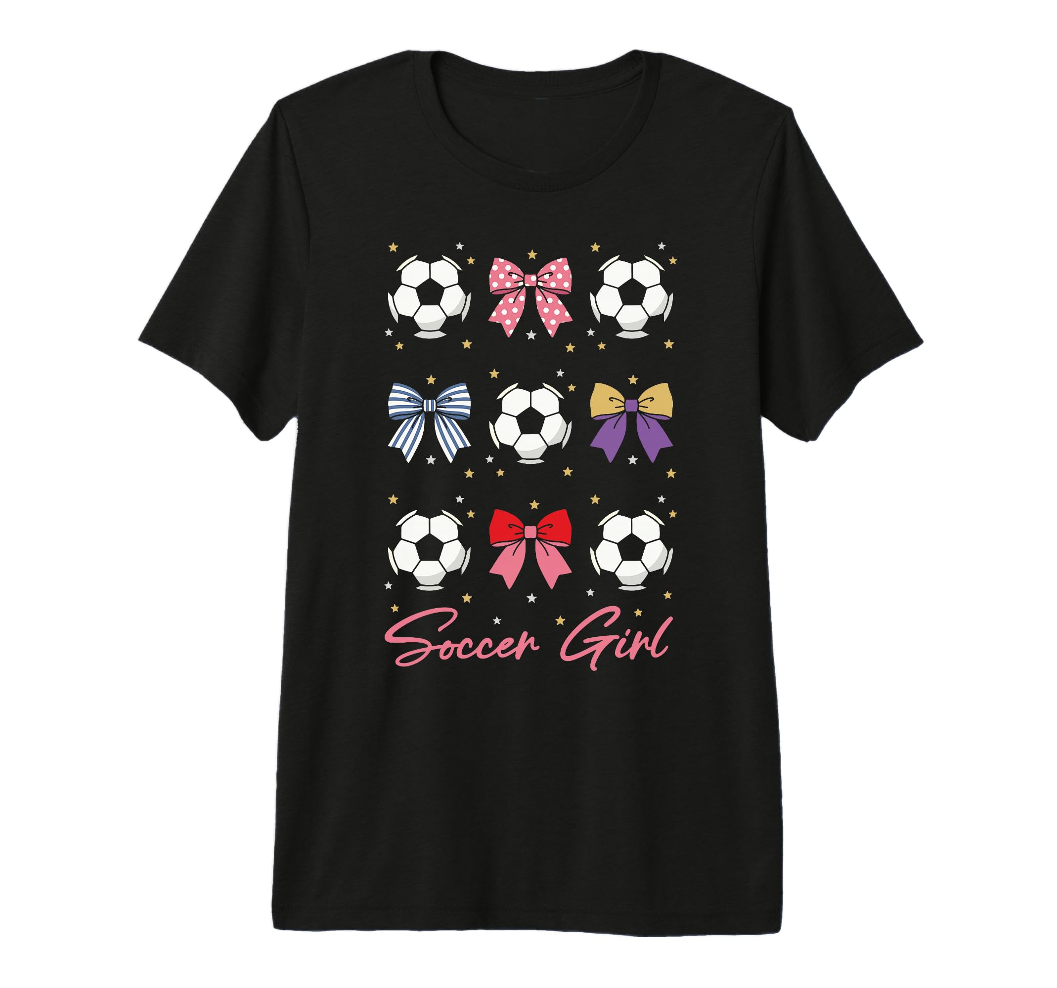 Soccer Bow Soccer Tri Blend T-Shirt - Minimalist Print for Adults