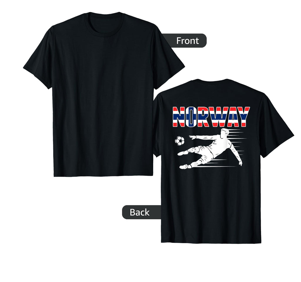 Norway Soccer Lovers Jersey Support T-Shirt - Aesthetic Graphic Unisex
